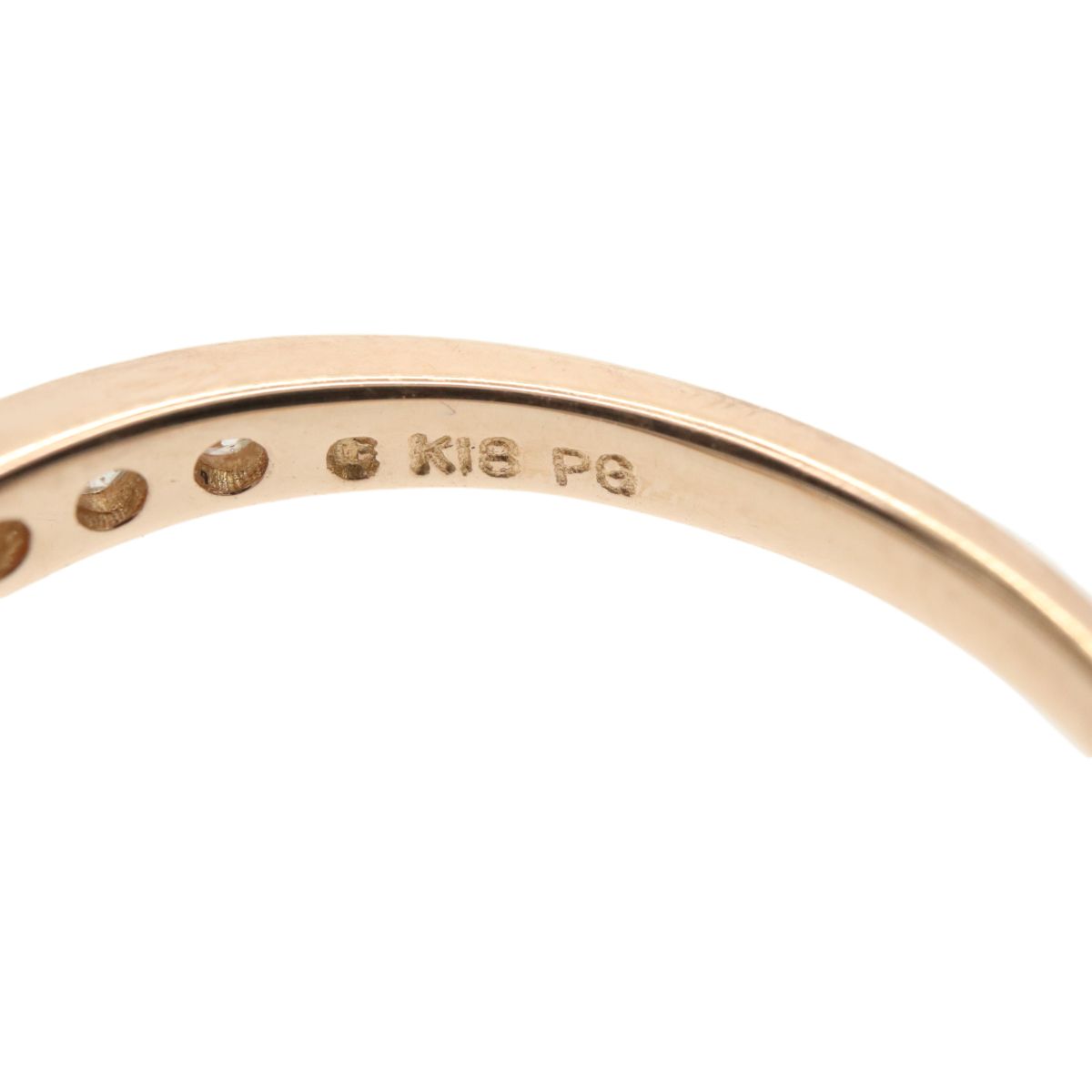 ESTELLE エステール K18PG 18金ピンクゴールド ダイヤ0.27ct ハーフ  