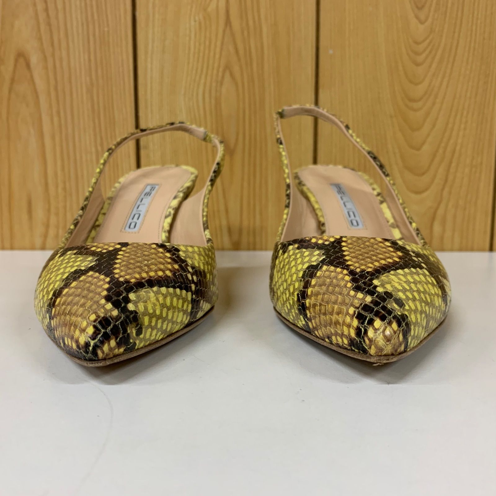 37 PELLICO ペリーコ パンプス ヒール パイソン柄 - メルカリ