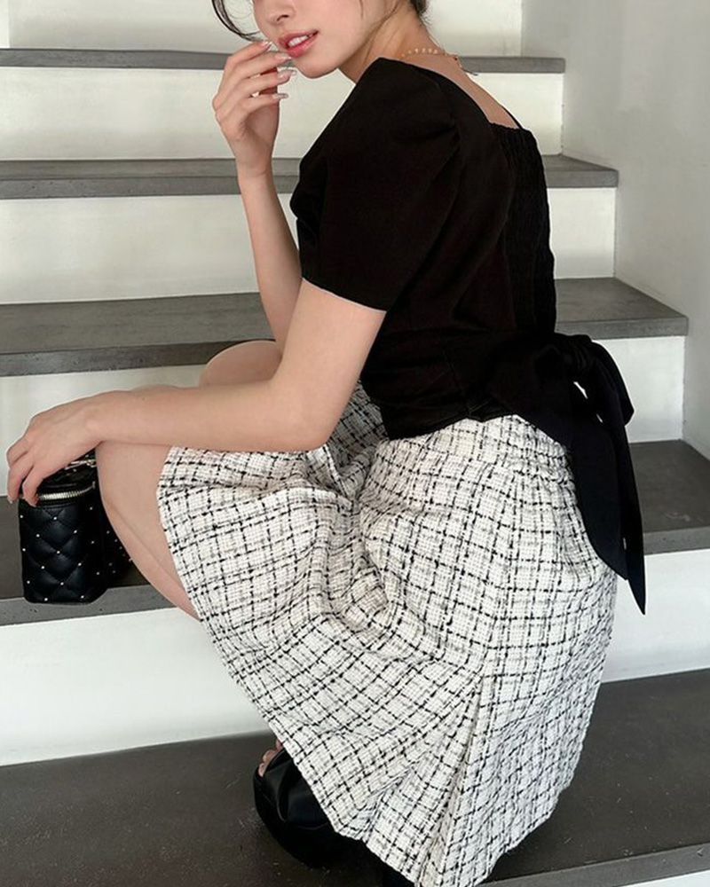 ハイウエストツータックミニスカート RESEXXY