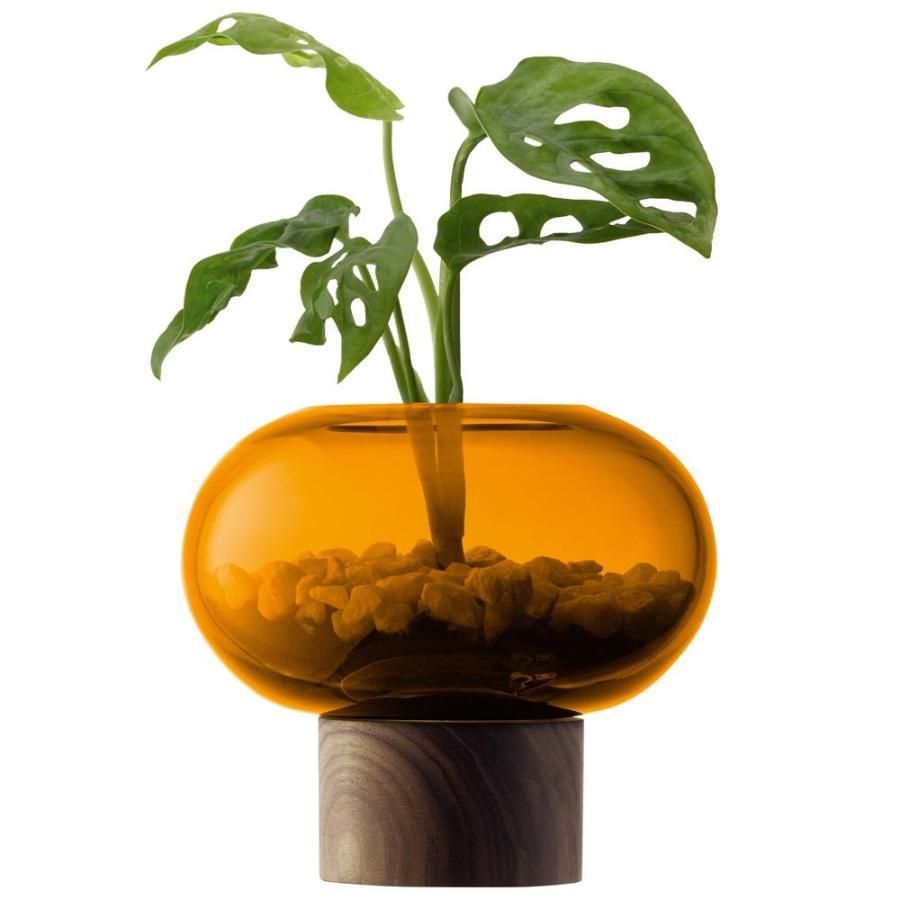LSA OBLATE オブレート Vase G1718-13-835 アンバー H13.5cm LOB09 エルエスエー フラワーベース 花器 花瓶
