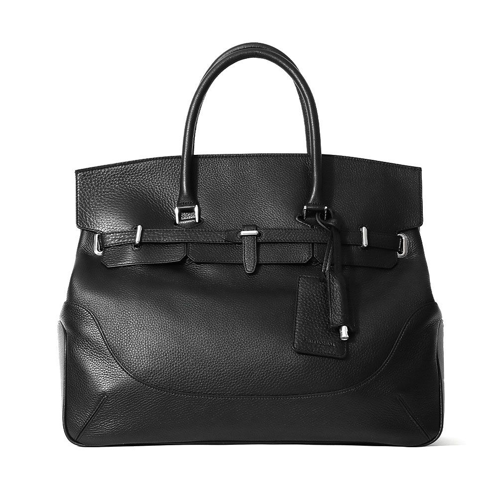 PELLE MORBIDA】Maiden Voyage 黒レザートートバッグ Wpc傘+