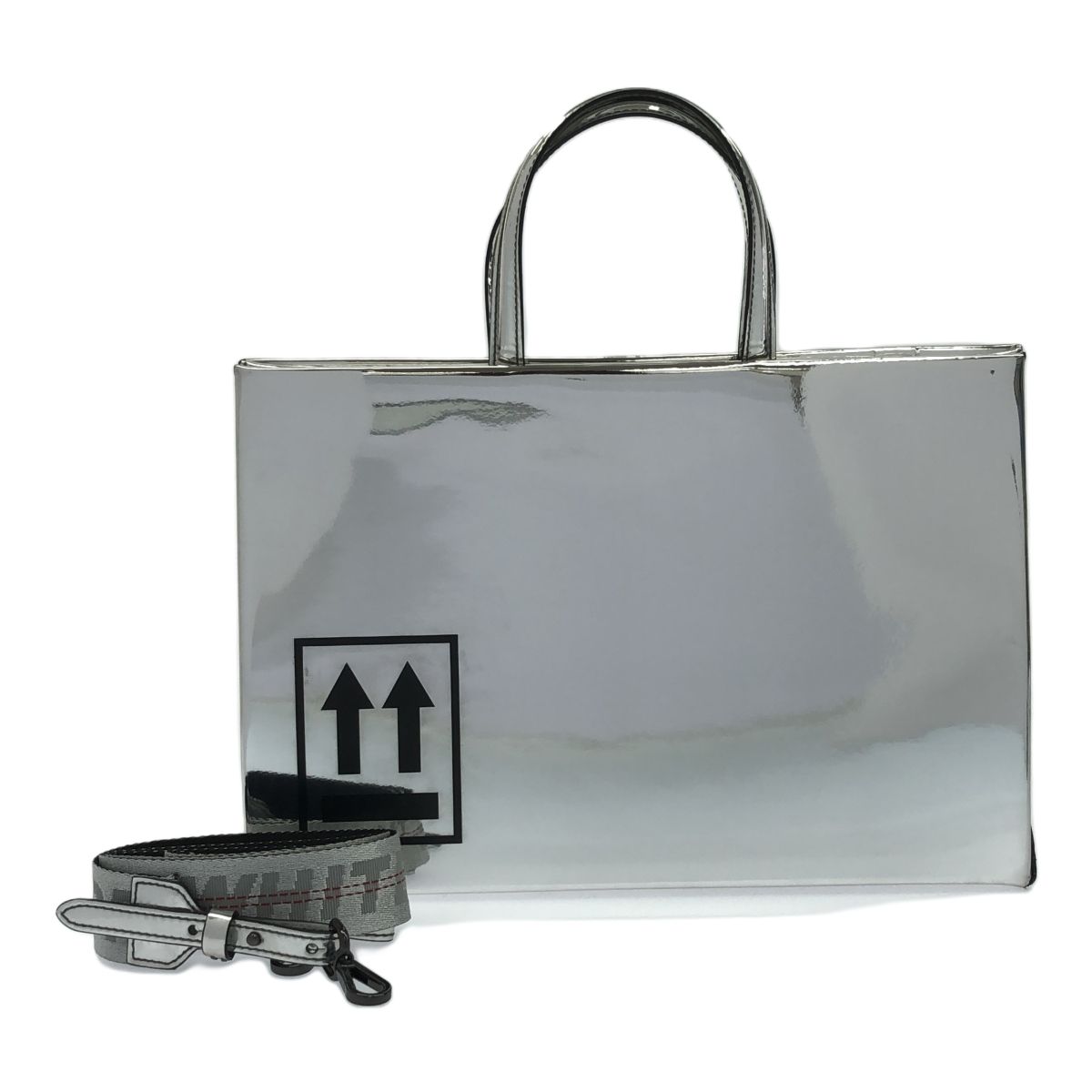 ◇中古品◇Off-White オフホワイト SCULPTURE 2way トートバッグ 