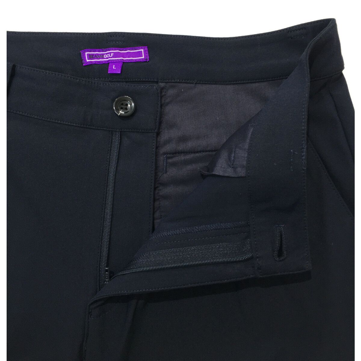 中古 レディース ビームスゴルフ BEAMSGOLF パンツ L 紺 中古 レディース ビームスゴルフ BEAMSGOLF パンツ L 紺