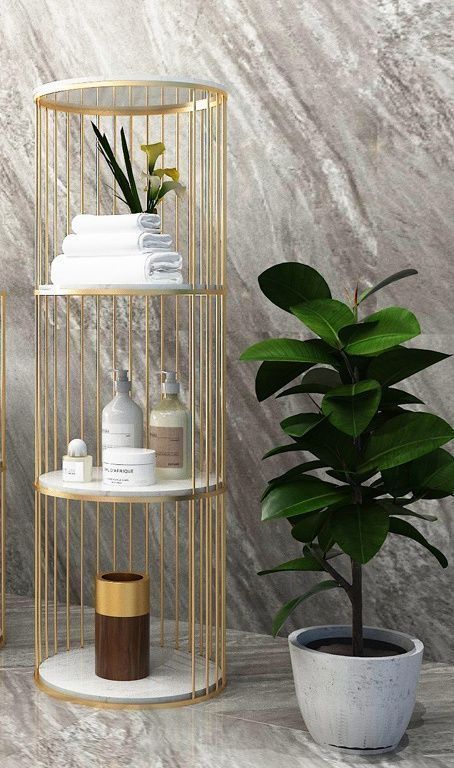 軽量で豪華な収納ラック ゴールド min# LOWYA オープンラック おしゃれ