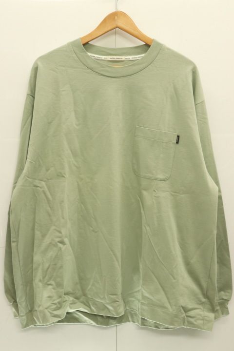 【中古】 UNIVERSAL PRODUCTS メンズカットソー 3 ALBINI PIS NAME L S T-SHIRT UNIVERSAL PRODUCTS 3 緑 グリーン