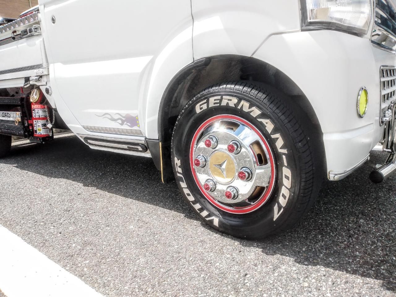 軽トラ用 DXホイルカバー 12インチ＆星型ナットカバーセット