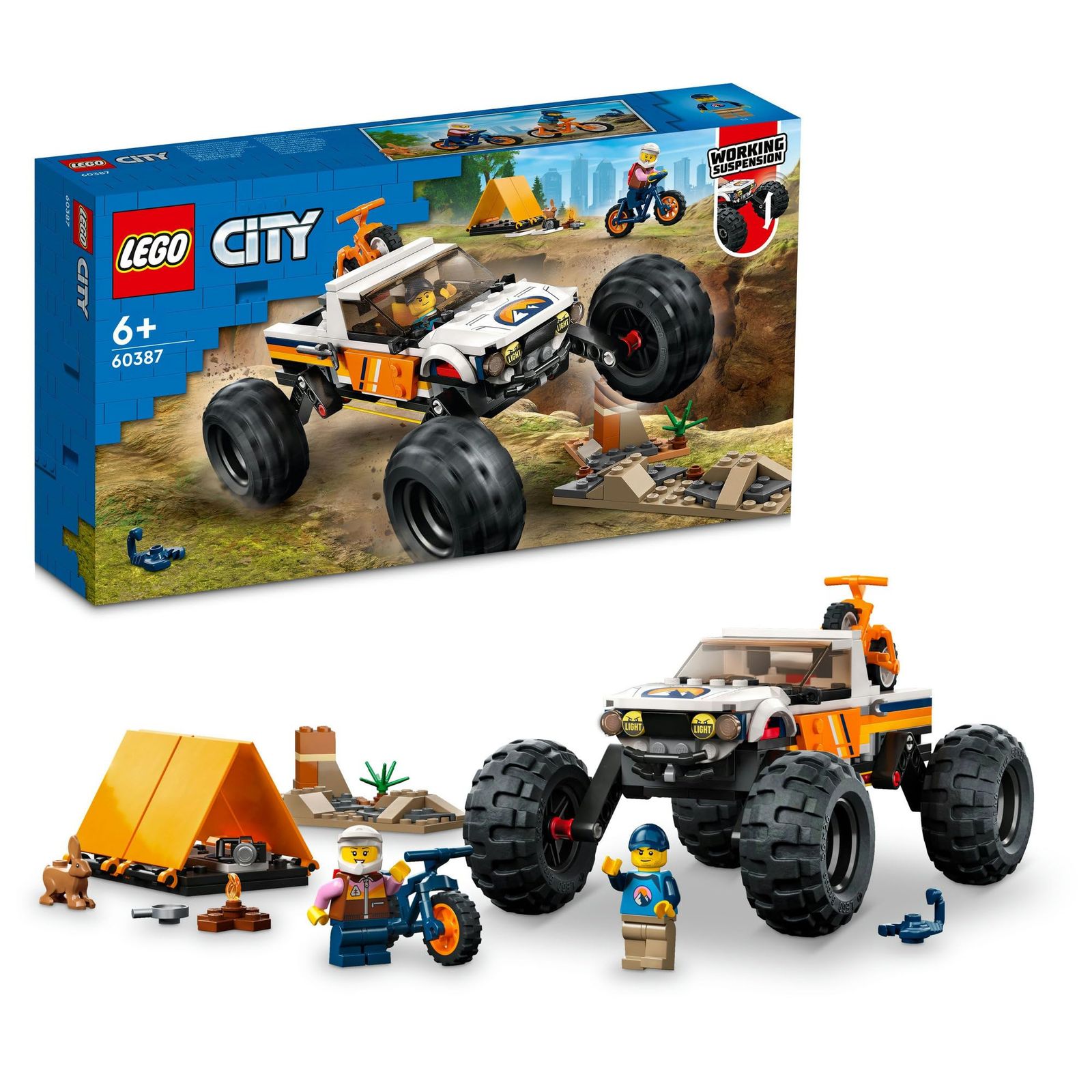 レゴ(LEGO) シティ 4WDオフロード・アドベンチャー 60387 おもちゃ ブロック プレゼント 乗り物 のりもの 男の子 女の子 6歳以上 