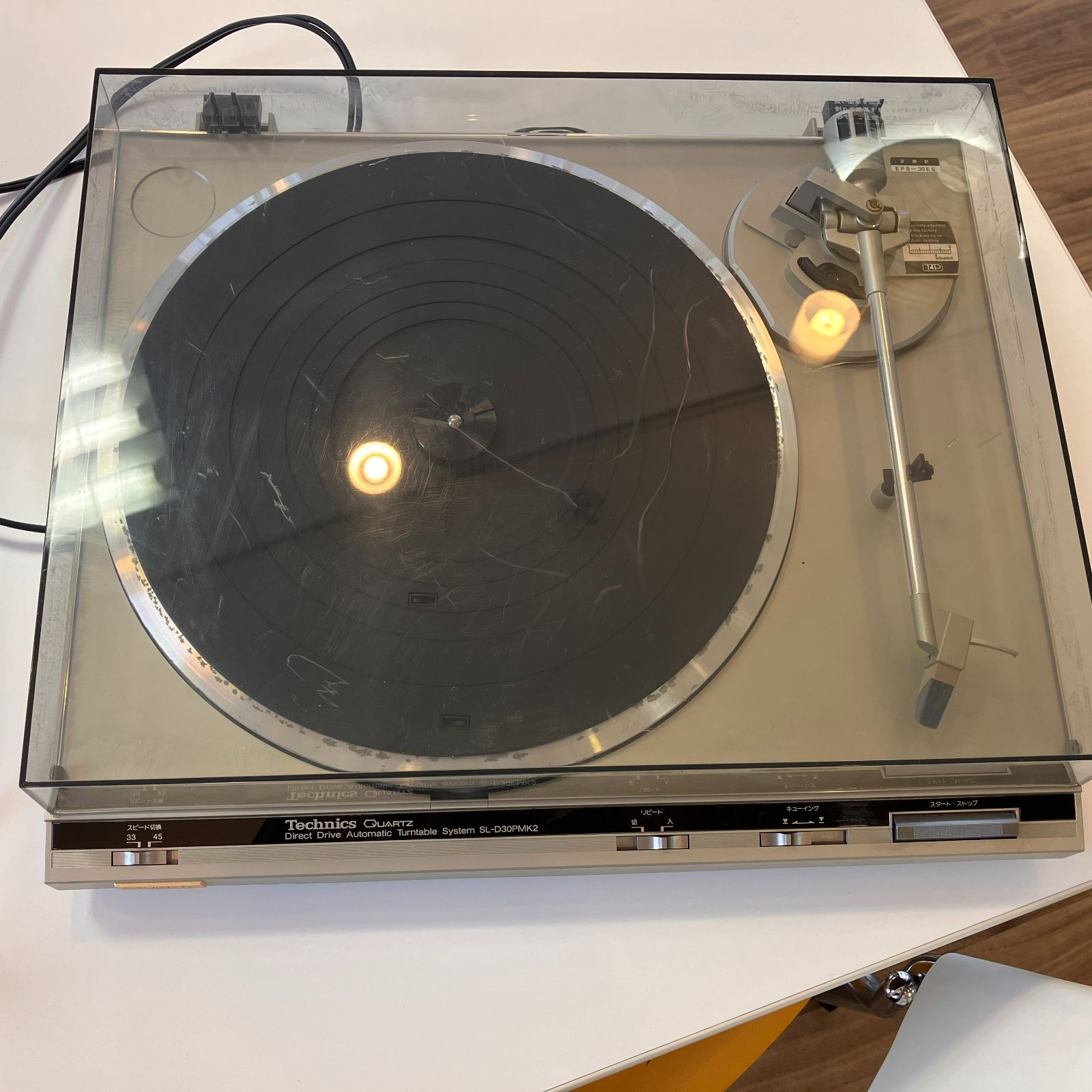 動作確認済！レコードプレーヤー technics Quartz SL-D30PMK2