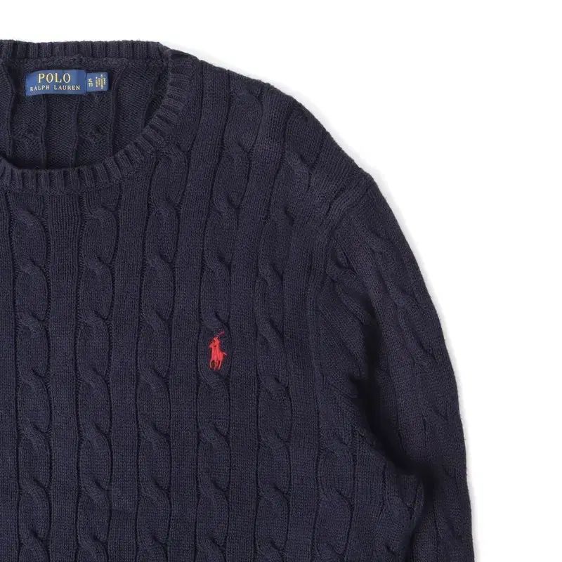 ポロ Ralph Lauren(ラルフローレン) ネイビー コットン ケーブル