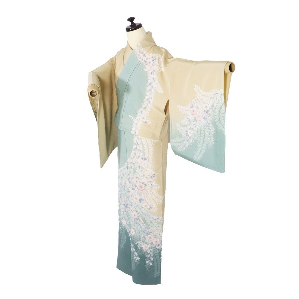 ミーシャ様(バーゲン❷) No.2427 未使用正絹金彩草花絞り訪問着　超美品 fo2950_1.jpg