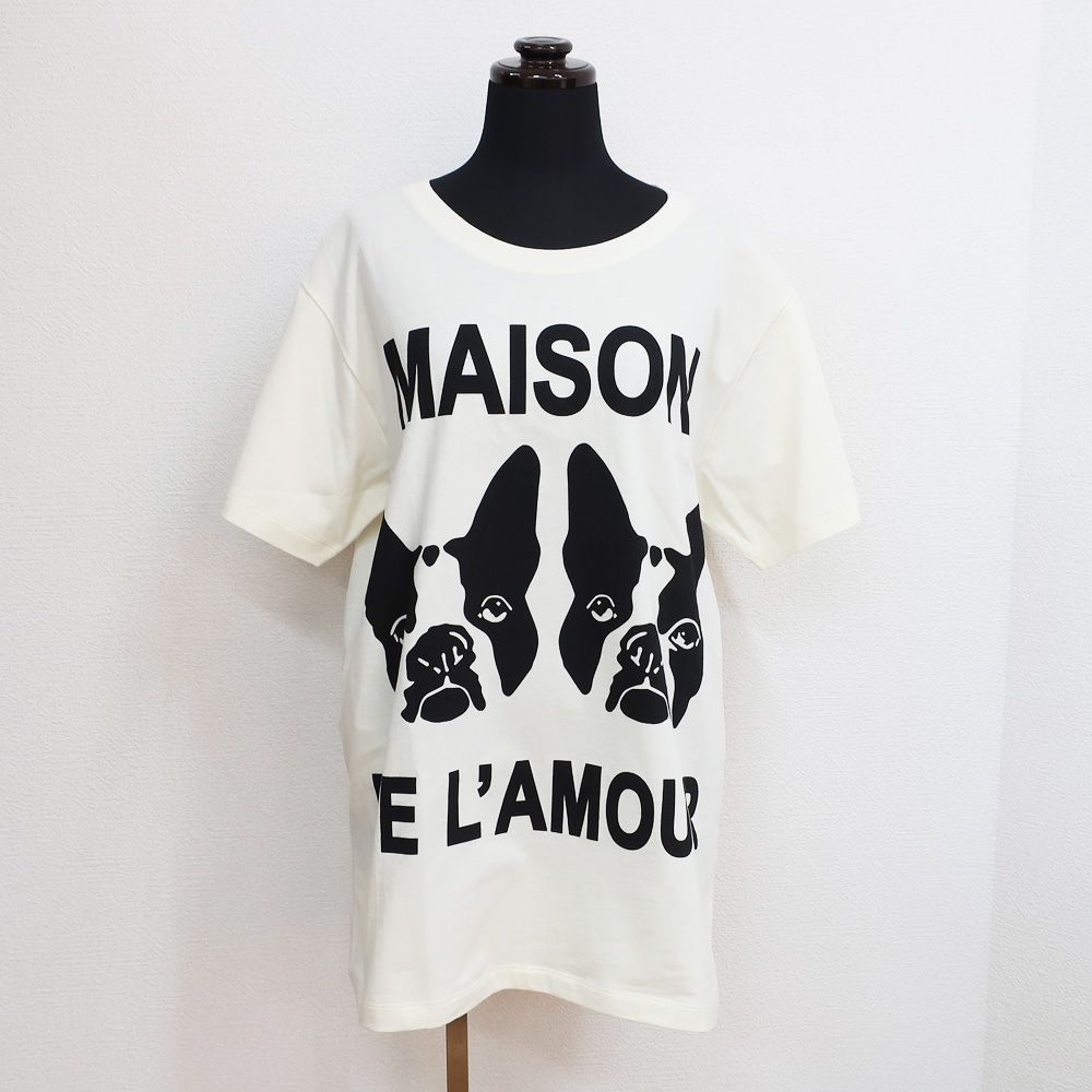 3日間限定価格★GUCCI リンゴロゴ スパンコール Tシャツ ホワイトXS 3日間限定価格☆GUCCI リンゴロゴ スパンコール Tシャツ ホワイトXS