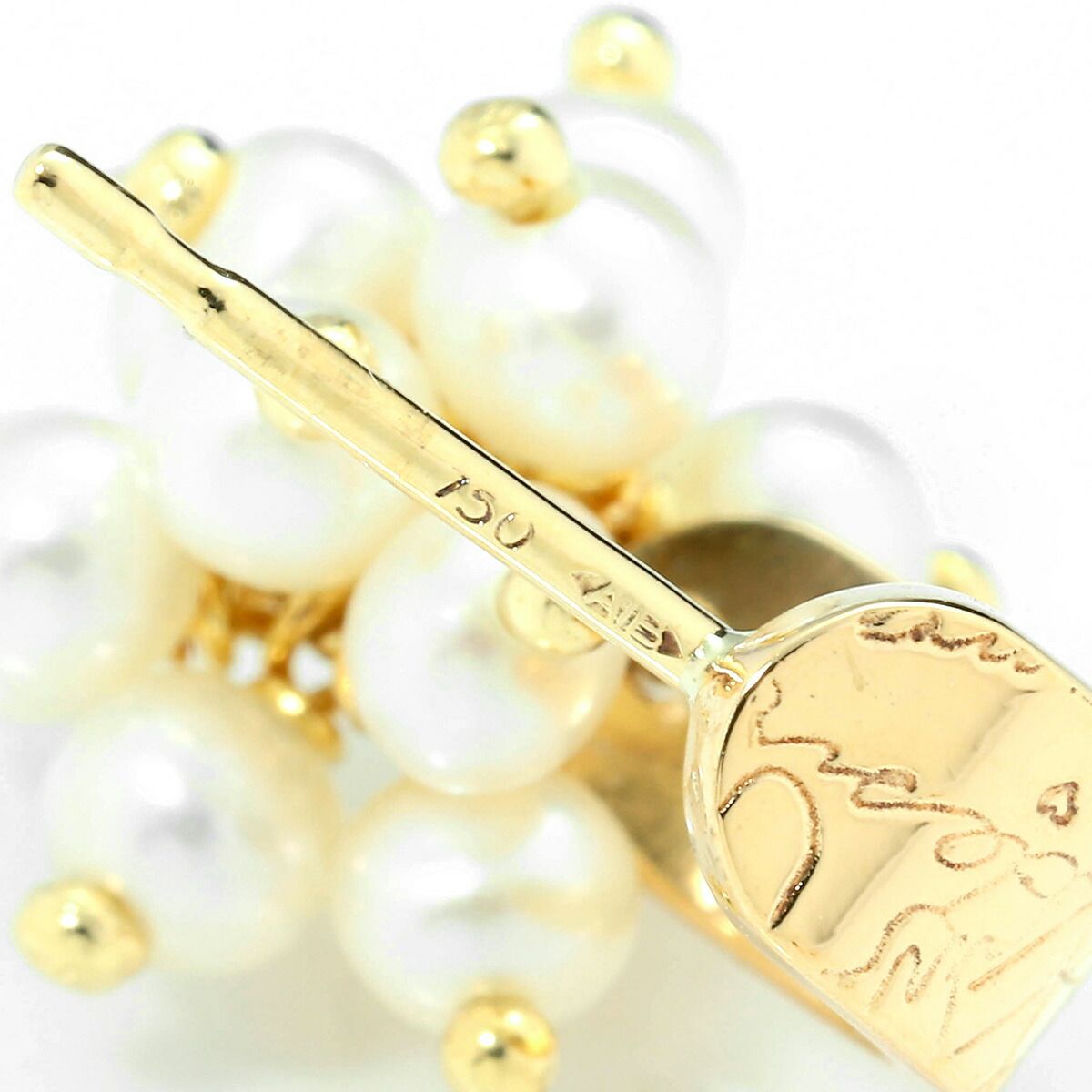 スタージュエリー パール ピアス 真珠 K18 STAR JEWELRY 中古  