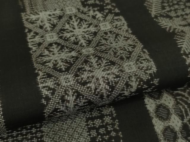 平和屋本店□極上 本場大島紬 泥染め 十八算 12マルキ 舞桜