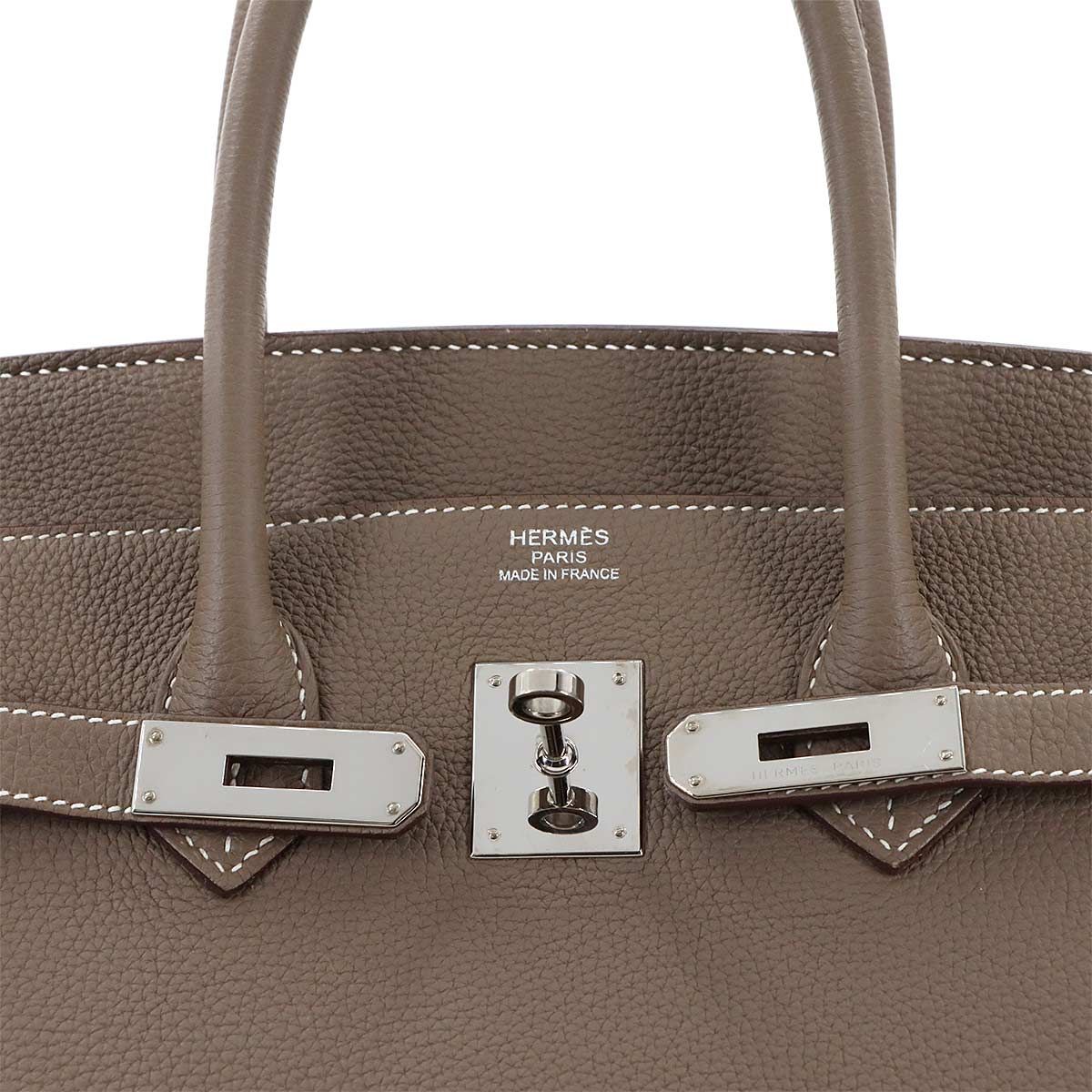 ハンドバッグ 35 エトゥープ　トゴ 新品同様 エルメス HERMES バーキン35 トゴ エトゥープ ハンド