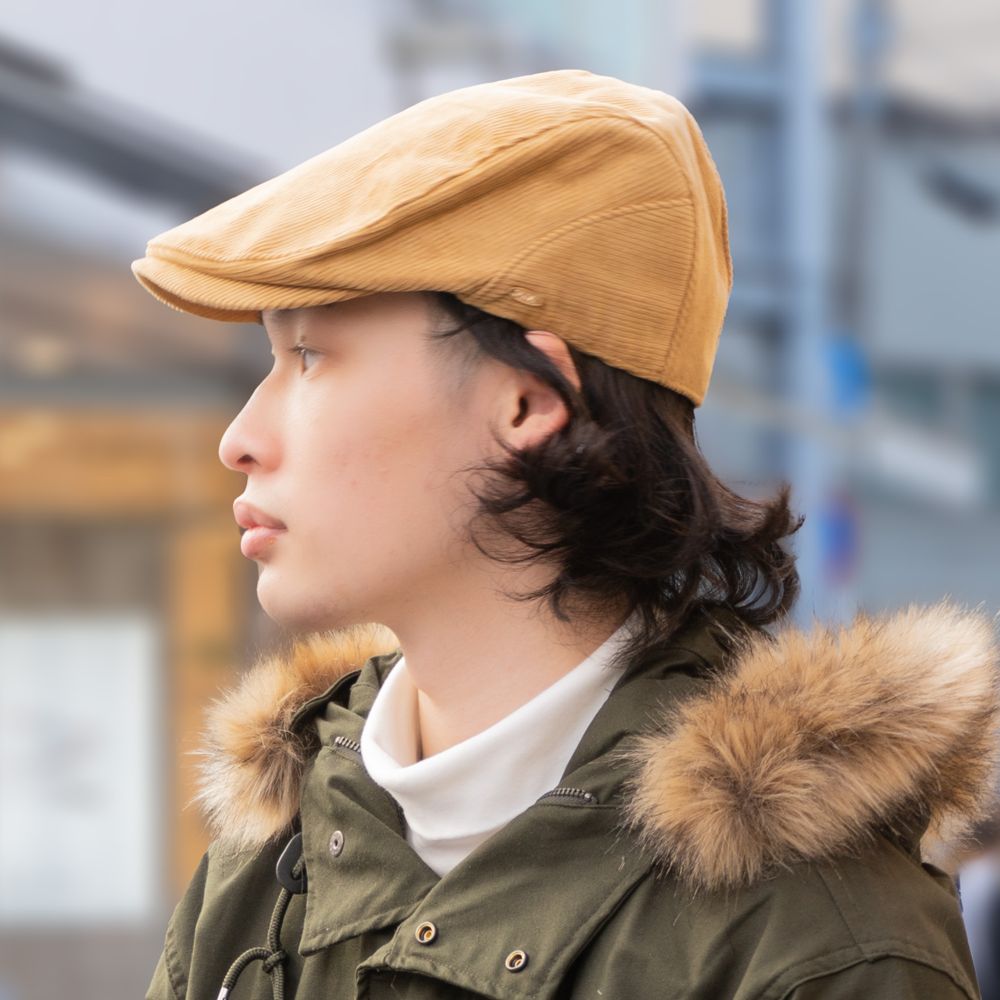 新品未使用 Lock&Co.Hatters コーデュロイ ハンチング homeroortega_loch001-black
