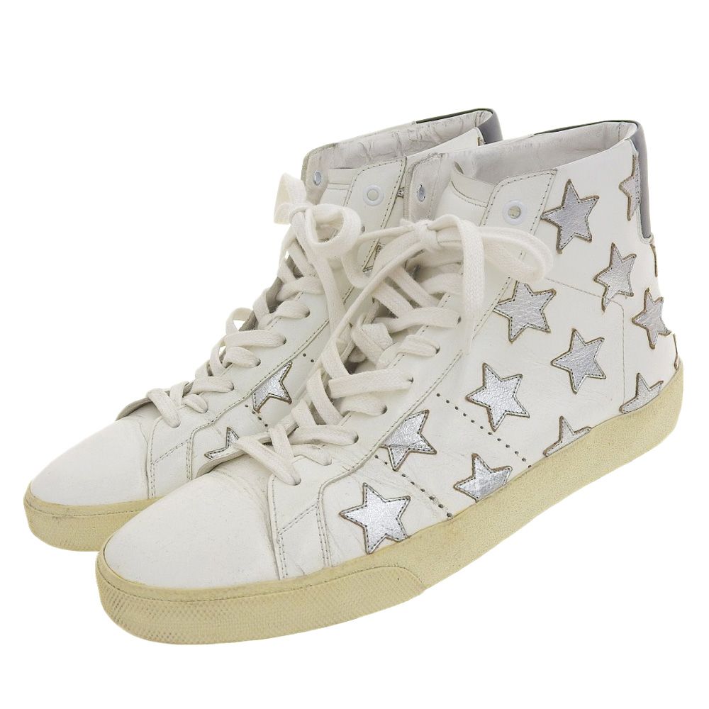 サンローラン オールレザー ショップ スター スニーカー SAINT LAURENT