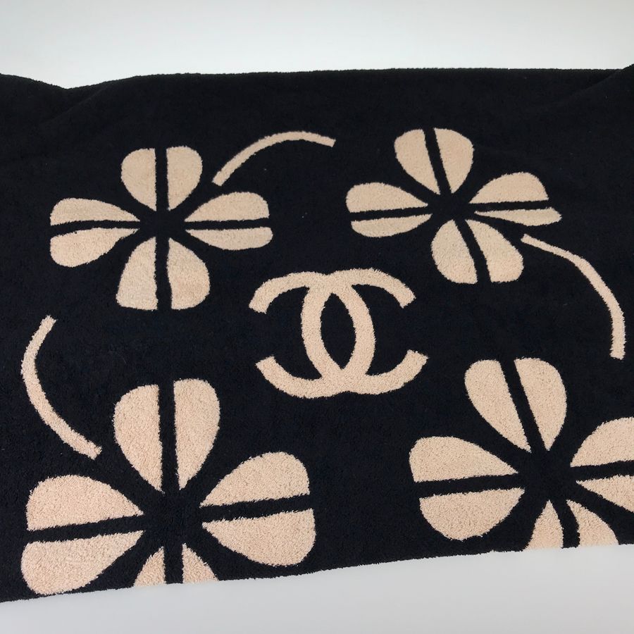 シャネル CHANEL ビーチタオル コットン ブランケット 【中古