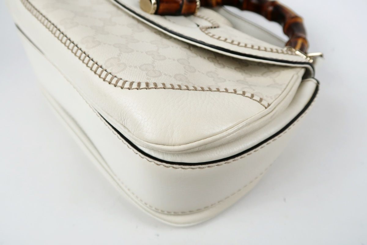 GUCCI グッチ GGキャンバス バンブー ターンロック 2WAYショルダー ハンドバッグ 224964 TC96 DECORATOM_COM_BR