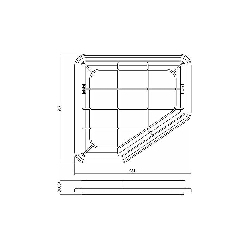 □国産2層式濾過槽□300×300×300h□オーバーフロー水槽用