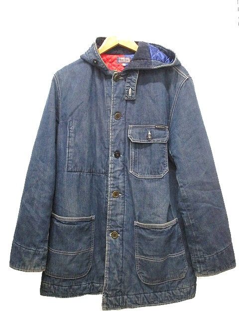 【BLUE BLUE】カバーオール パーカー フード インディゴ アウター 1 BLUE BLUE】カバーオール パーカー フード インディゴ アウター