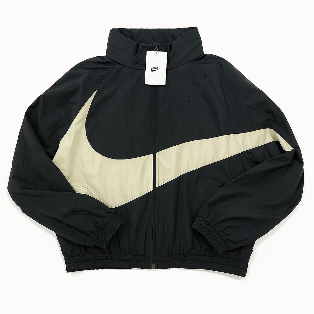 NIKE　スウッシュ　ナイロン　ジャケット　パンツ NIKE スウッシュ ナイロンジャケット ブルゾン パンツ ブラック