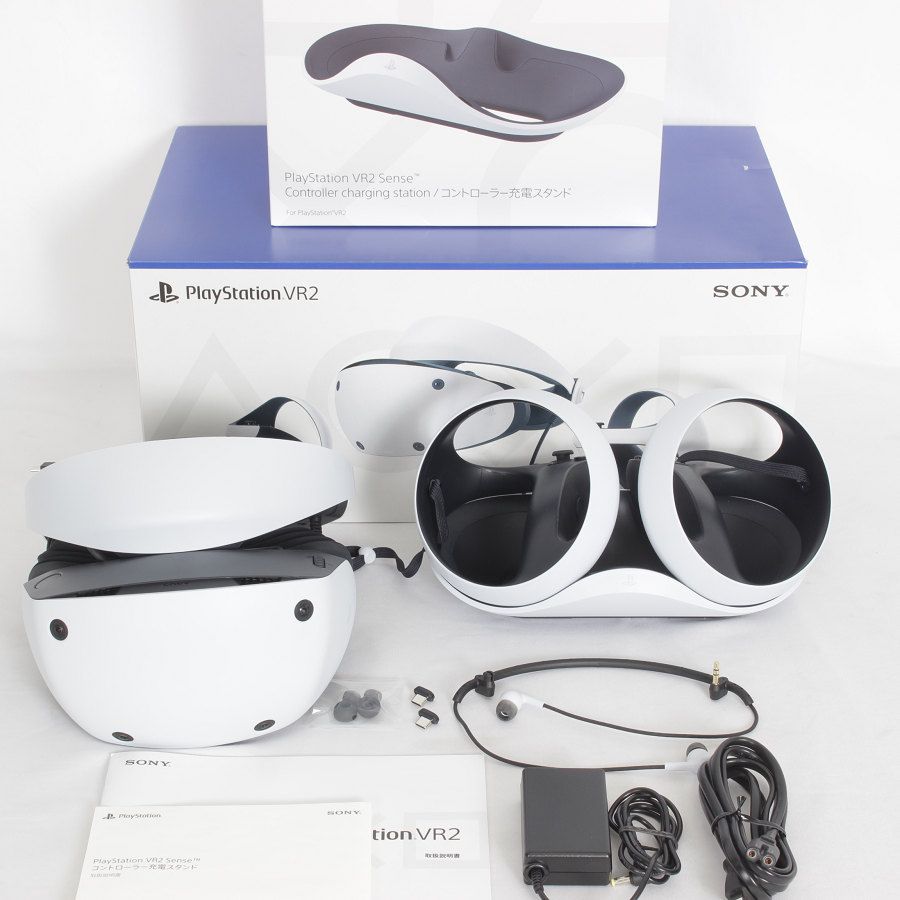 美品】PlayStation VR2 CFIJ-17000 コントローラー充電スタンド付き