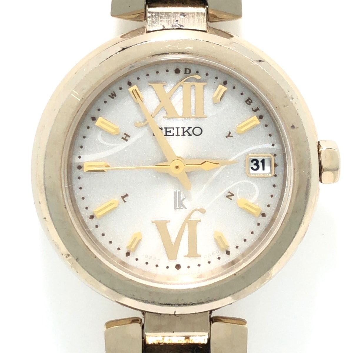 SEIKO(セイコー) 腕時計 LUKIA(ルキア) 1B22-0AC0 レディース 白 