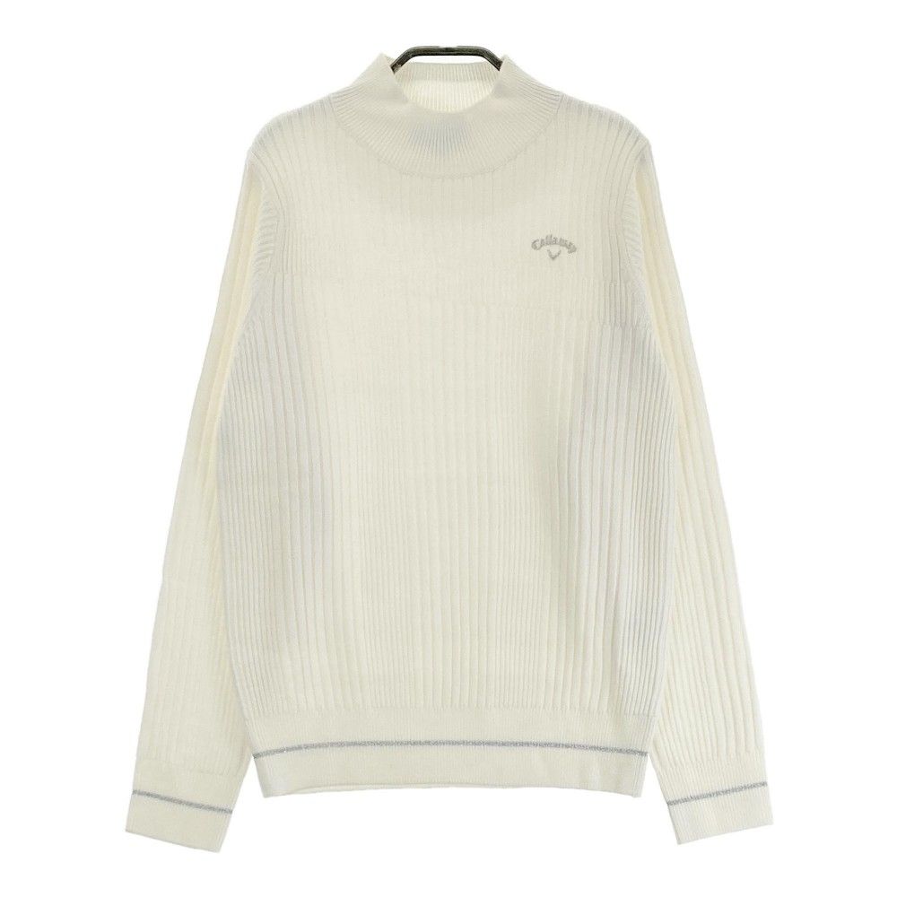 サイズ：L CALLAWAY キャロウェイ 長袖ニットセーター ホワイト系