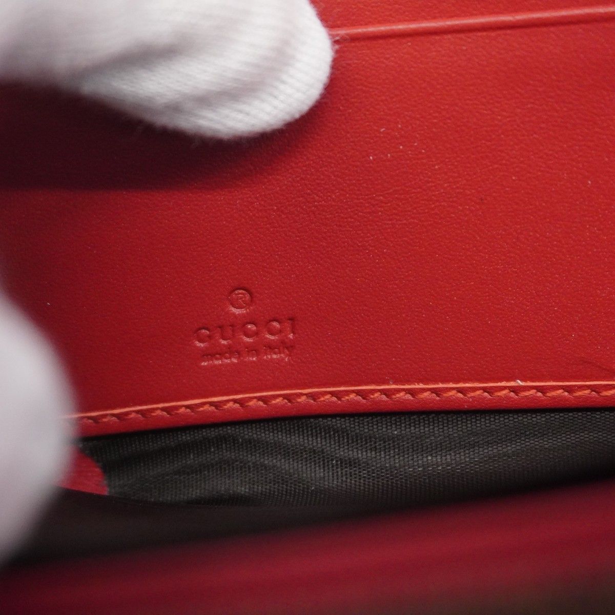 5ie5996-h】グッチ 長財布 GGスプリーム チェリー 476049 PVC ベージュ  