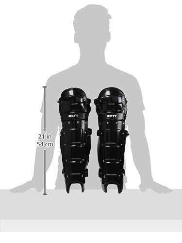  ゼット ZETT 野球 審判用 レガース ブラック 1900 BLL 113 A - その他 審判用品