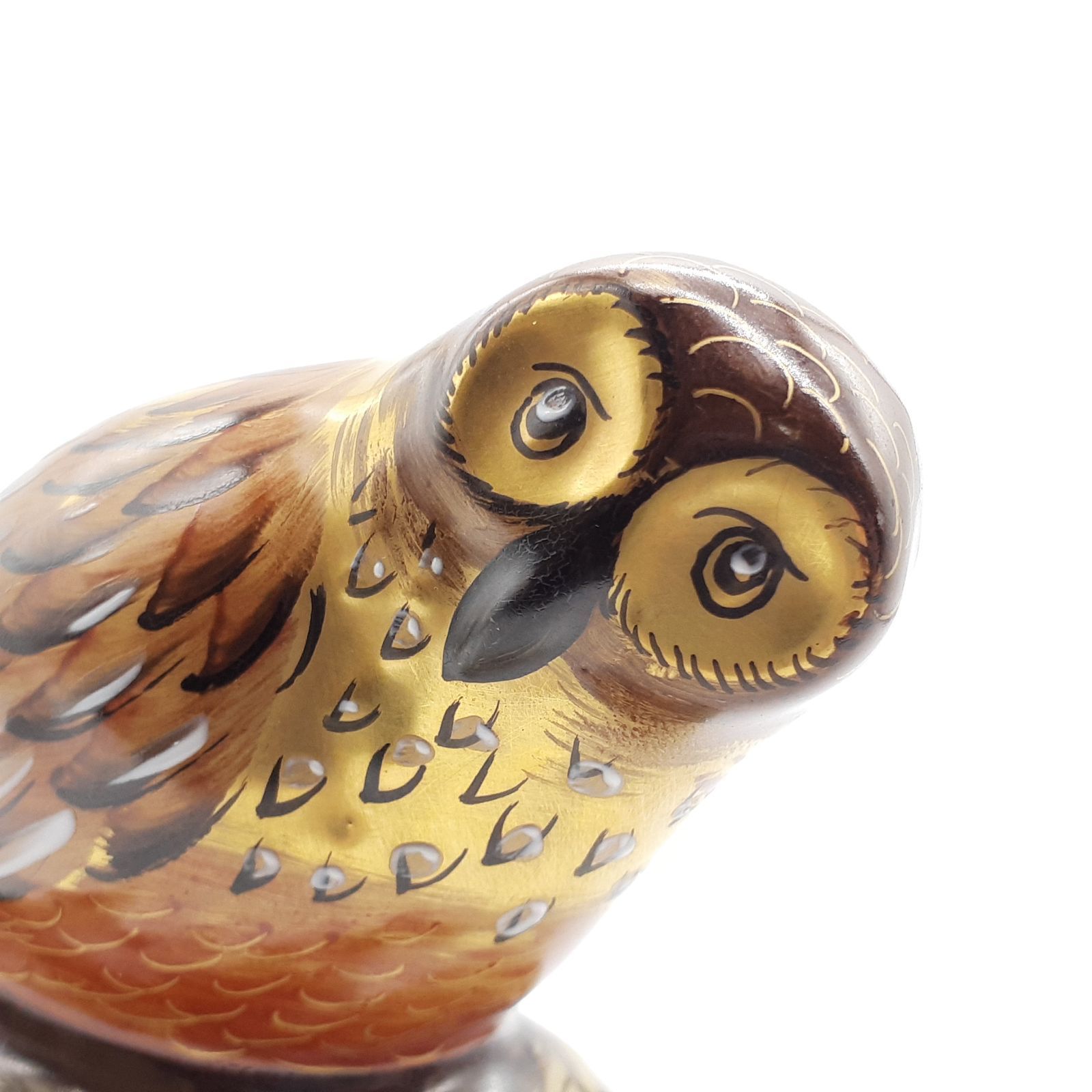 LIMOGES リモージュボックス フランス エナメル 小物入れ 梟 フクロウ 