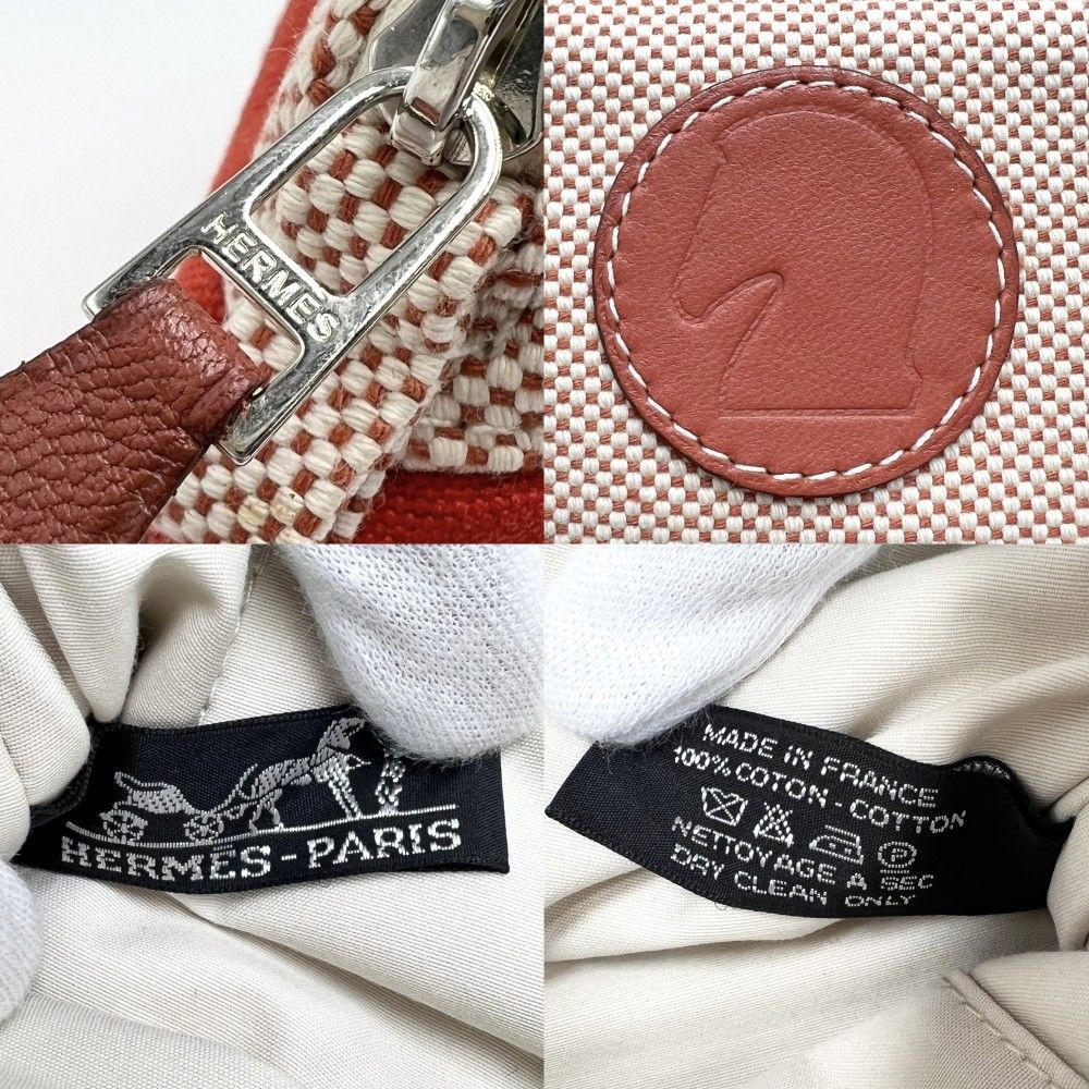 ベージュ シルバー金具