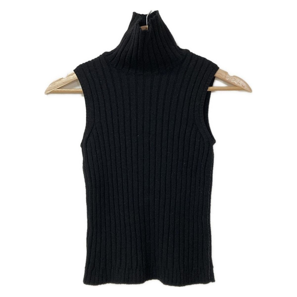 FENDI フェンディ ノースリーブセーター サイズ38 S レディース - 黒 ハイネック