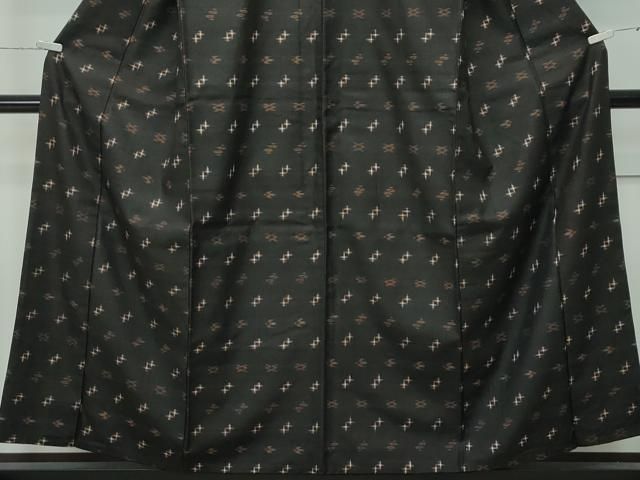 平和屋本店■極上　国指定重要無形文化財　本場久米島紬　手織　証紙付き　逸品　CZAA3420s5 平和屋本店□極上 国指定重要無形文化財 本場久米島紬 手織 証紙付き