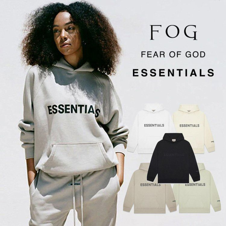 FOG ESSENTIALS フロント ロゴ フーディー パーカー プルオーバー