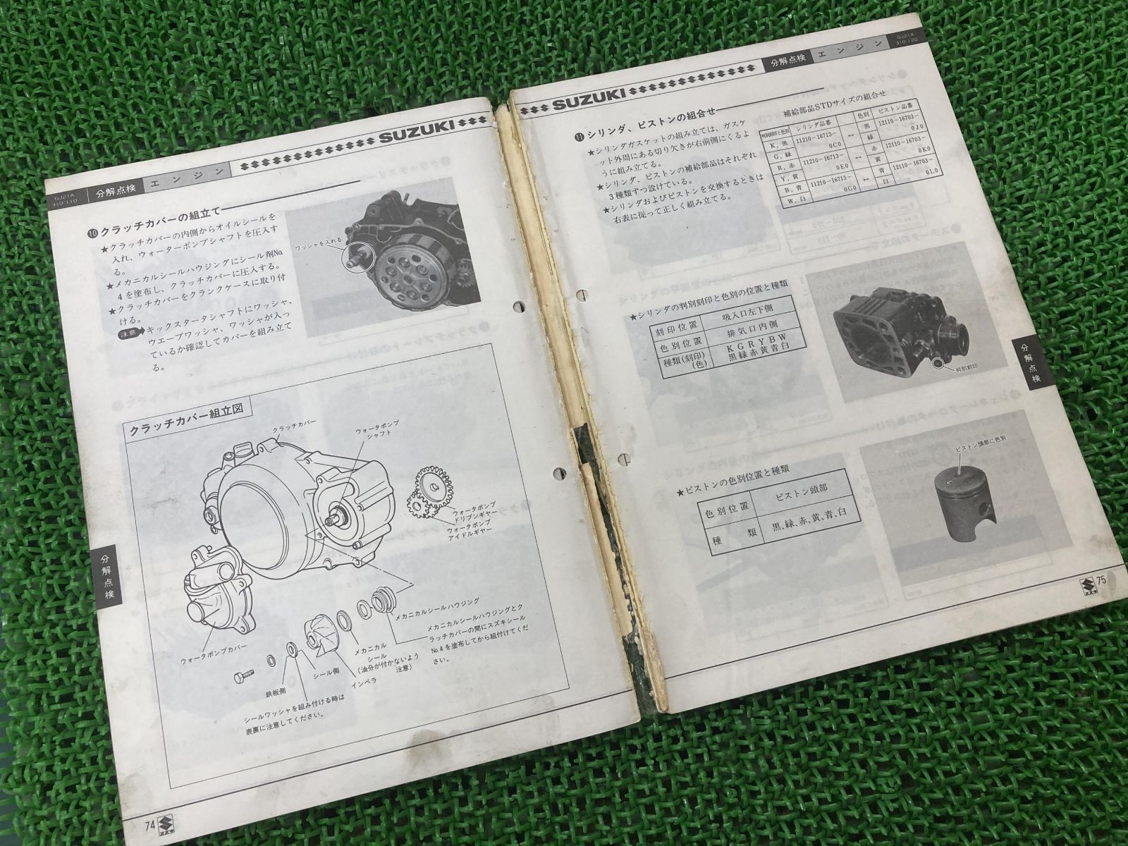 RG250ガンマ サービスマニュアル スズキ 正規 中古 バイク 整備書