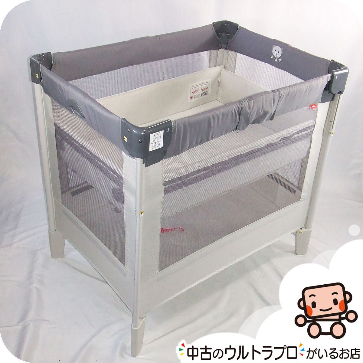 っ 厳選 ベビーベッド アップリカ ココネルエアーAB Aprica COCONEL air 新生児から2歳 コンパクトにたためる A.