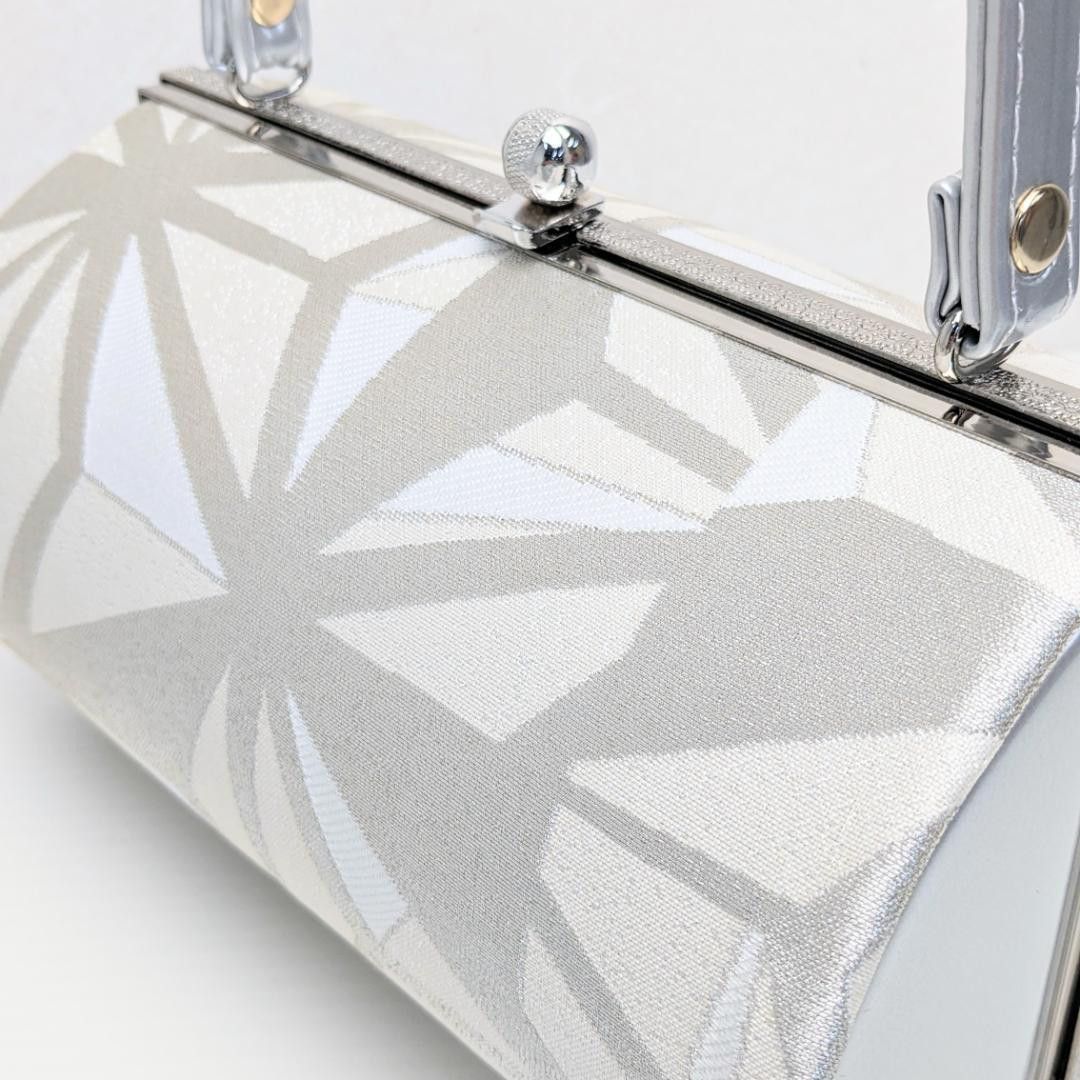 和装 草履バッグセット 帯地 銀 シルバー 3枚芯 フリーサイズ k15-9