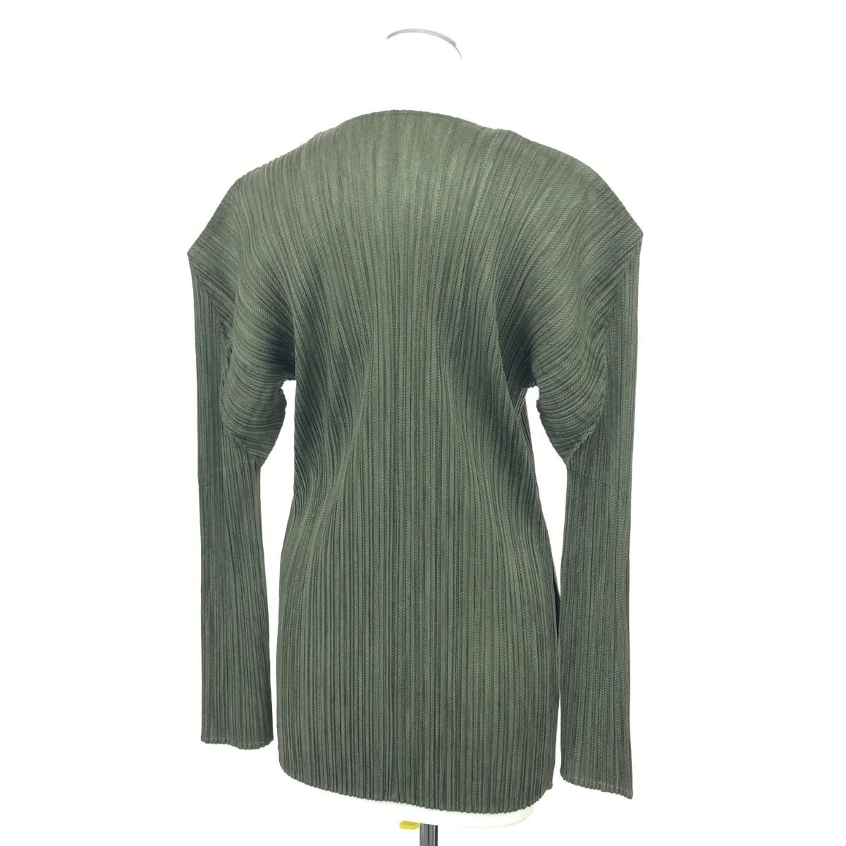 良好 PLEATS PLEASE プリーツプリーズ PP86-JD246 長袖 Vネック