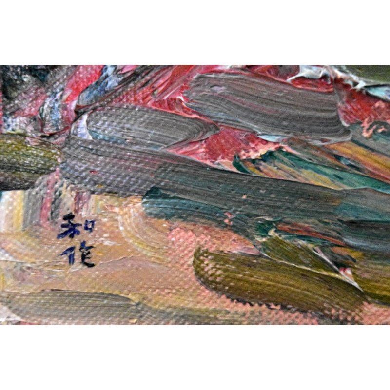 小林和作 李白 漢詩 色紙に彩色 絵画 美術品 アート 美術 芸術 油絵 肉筆画 0000000134992_j8nGrQF.jpg
