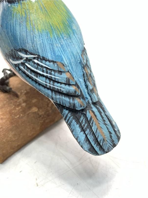 希少 シジュウカラ バードカービング 野鳥彫刻 木彫りの野鳥