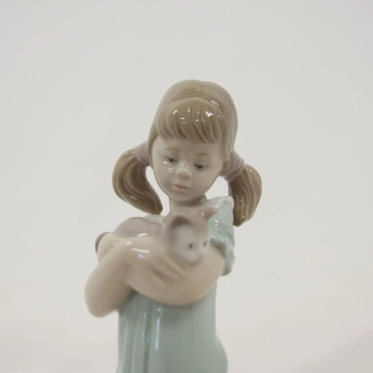LLADRO リヤドロ 【少女と猫　私のことも忘れないで】フィギュリン 陶器人形 置物