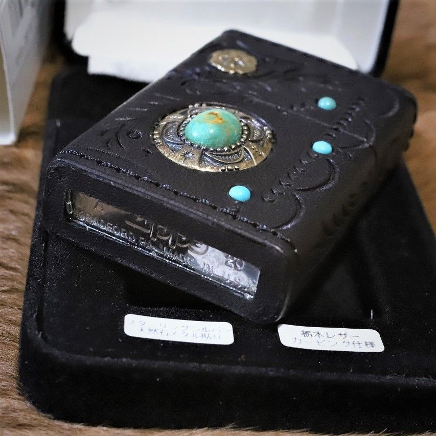 ZIPPO アメリカン スピリット に合うジッポ 革巻きインディアン