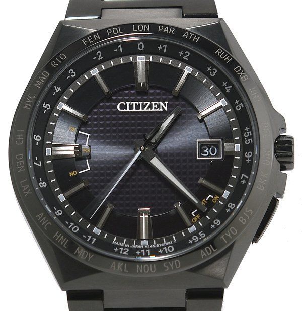 箱保付 CITIZEN シチズン ATTESA アテッサ CB0215-51E H145-S122619 ブラックチタンシリーズ エコ ドライブ メンズ
