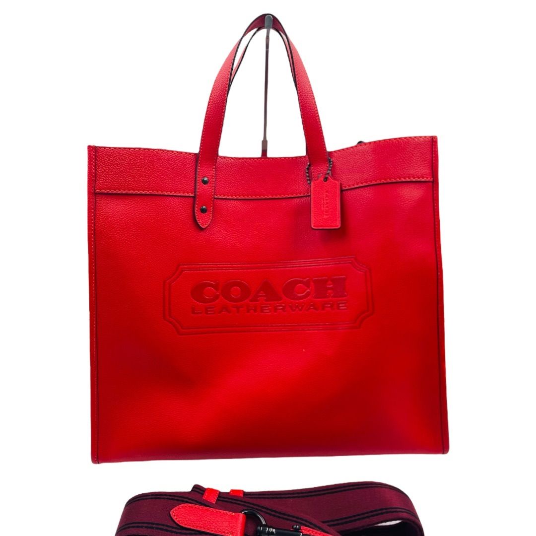 美品 COACH コーチ LEATHERWARE フィールド トート 40 - メルカリ
