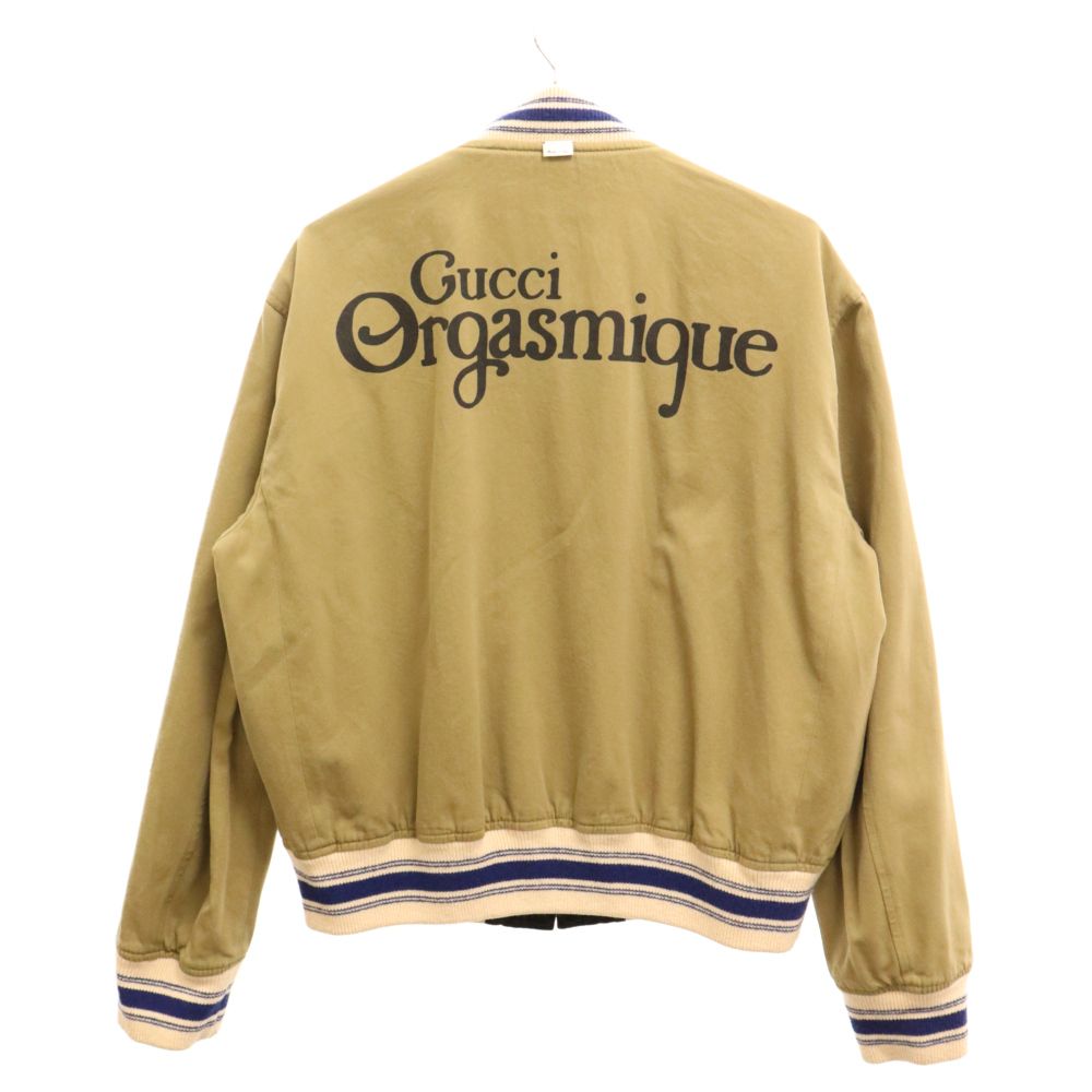 GUCCI (グッチ) 20AW REVERSIBLE BOMBER JACKET リバーシブル ボンバージャケット ブルゾン ブラック/カーキ  609506-ZAEGF - メルカリ