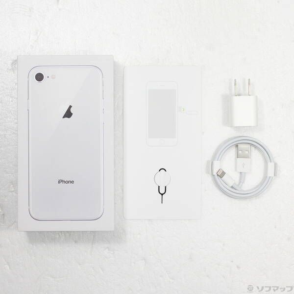 良品】iPhone8 シルバー 64GB SIMフリー MQ792J/A スマートフォン