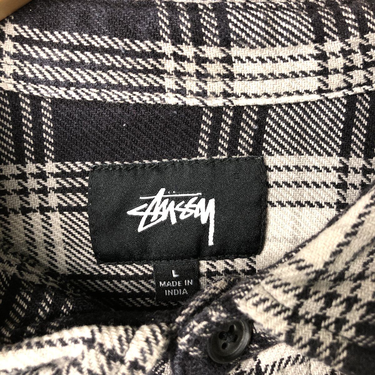 古着 ステューシー STUSSY オンブレチェック 長袖 フランネルチェック