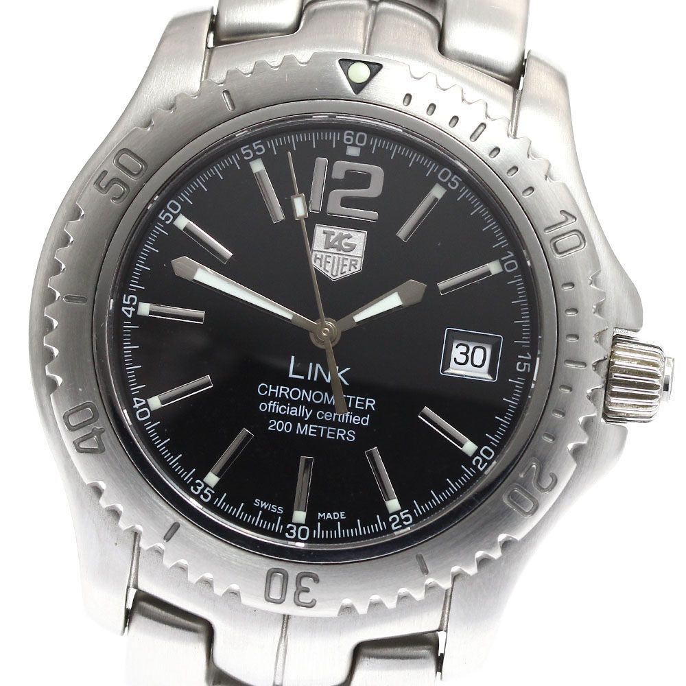 TAGHEUERタグホイヤー リンク デイト WT5111 自動巻き メンズ中古 楽天市場】【TAG HEUER】タグホイヤー リンク デイト WJF5110