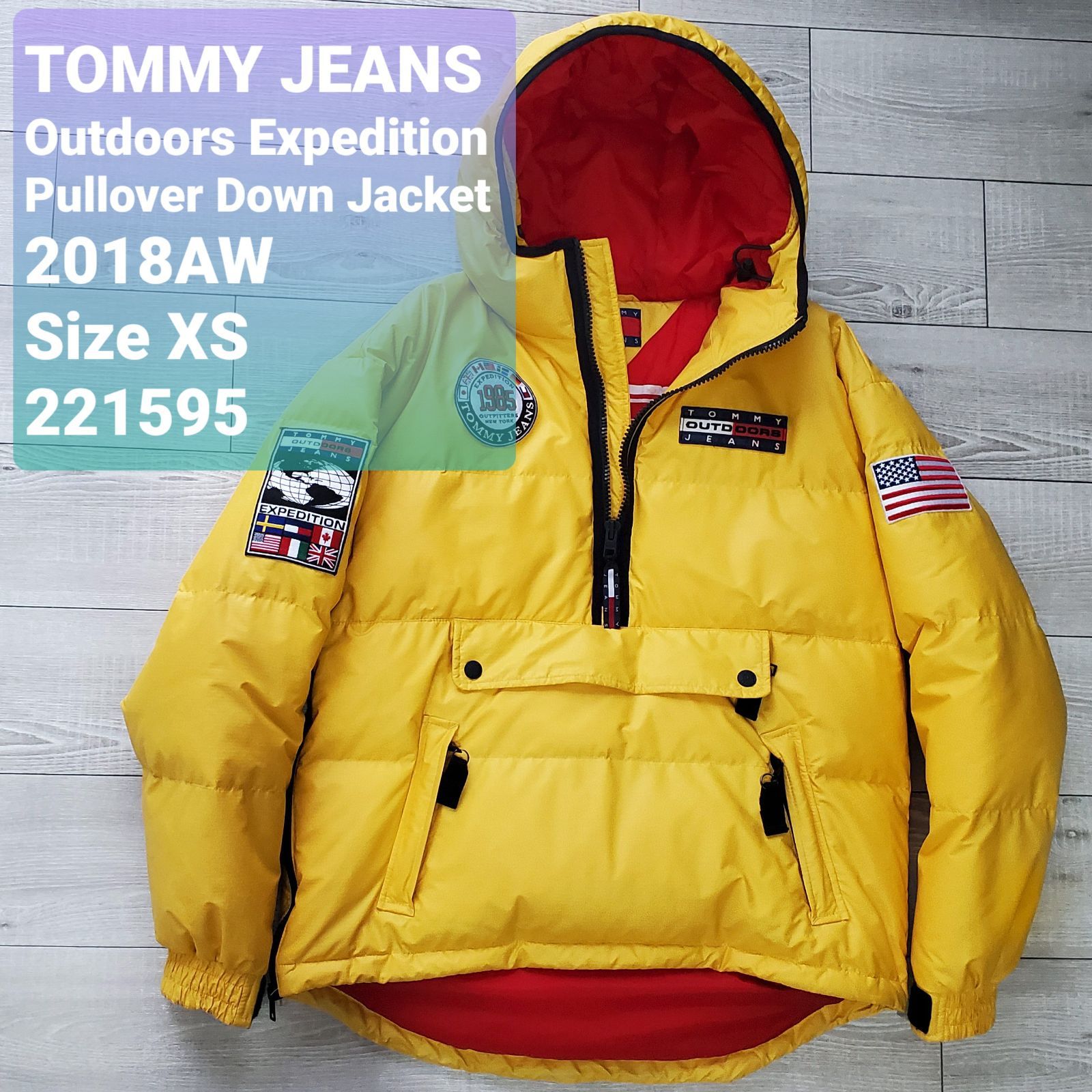 TOMMY JEANS OUTDOORS トミージーンズ□美品 18年 日本未発売 TOMMYHILFIGER Outdoors Expedition  90s 復刻 限定 プルオーバー ダウンジャケット XS 大きめ 一般M-L アノラック トミーヒルフィガー - メルカリ